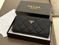 Prada Quilted Tessuto Nylon Zip-Around Wallet