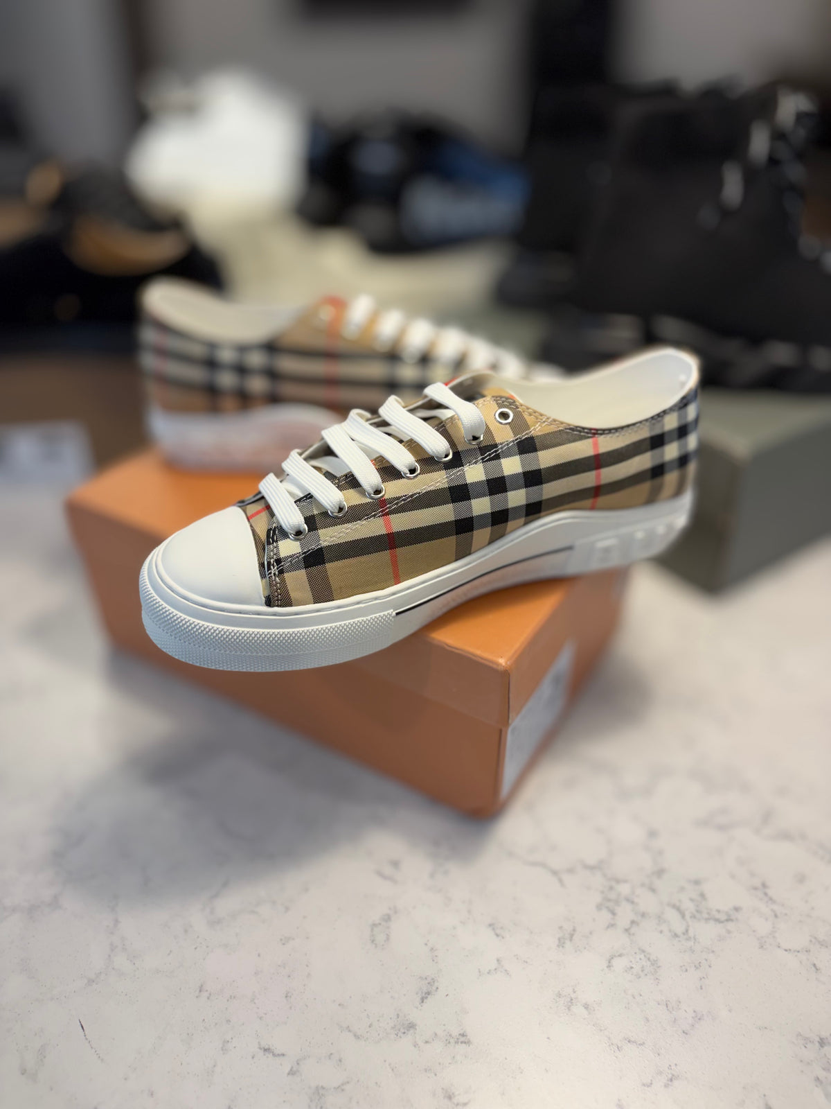 Burberry Check Sneakers – Classic Check Pattern