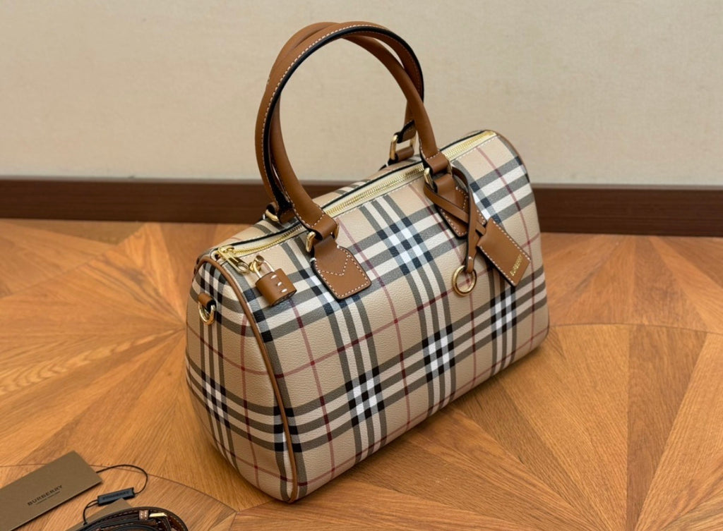 Burberry Medium Check Bowling Bag