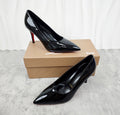 Christian Louboutin Kate Patent Leather Pumps Red Bottoms