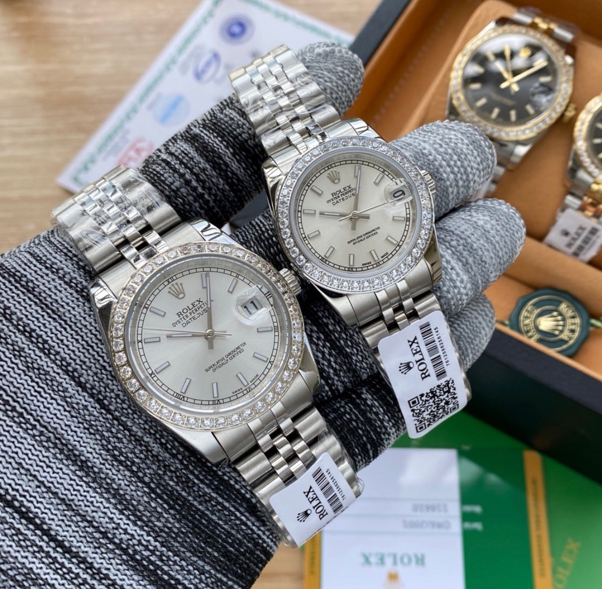 Diamond-Top Luxury Watch